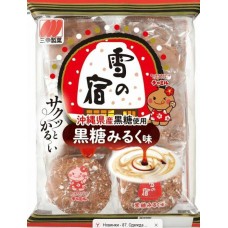 Крекер рисовый Sanko Seika на тросниковом сахаре со вкусом сливок, 10шт, 52.2 гр. Япония.