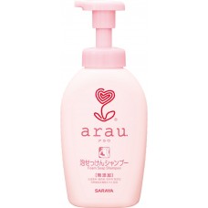 SARAYA ARAU Шампунь для волос органический гипоаллергенный питательный с экстрактами ромашки и лаванды Arau Shampoo пенный 500 мл