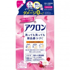 Lion Acron Жидкое средство для стирки деликатных тканей с ароматом розовых цветов (сменная упаковка) 400 мл
