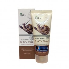 EKEL Natural Clean peeling gel Black Snail Пилинг-скатка с муцином черной улитки 100мл 