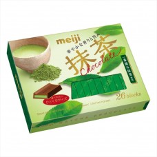 Шоколад Meiji 26 blocks Matcha со вкусом зелёного чая, к/к, 120г