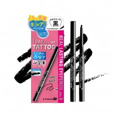 Водостойкий карандаш для глаз 24 часа цвет Насыщенный Черный K-Palette Real Lasting Eyepencil 24h WP Super Black Япония.
