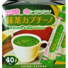 Seiko Coffee Чай растворимый зелёный матча капучино с монах-фруктом, 40 шт/уп, стики, 480 гр.