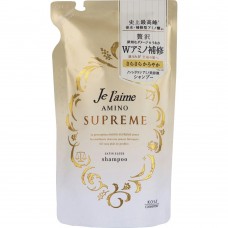 Je l’aime Amino Supreme Satin Sleek Шампунь для волос cмягчающий, с нежным ароматом розы и жасмина, мягкая упаковка, 350 мл