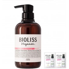 Bioliss Veganee Botanical Moist Шампунь для волос увлажняющий, с натуральными маслами, с ароматом розы и черной смородины, 480 мл