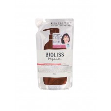 Bioliss Veganee Botanical Moist Шампунь для волос увлажняющий, с натуральными маслами, с ароматом розы и черной смородины, сменная упаковка 340 мл