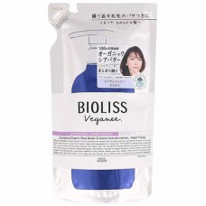 Bioliss Veganee Botanical Smooth Кондиционер для волос разглаживающий, с натуральными маслами, с ароматом розы и черной смородины, сменная упаковка 340 мл