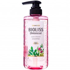 Bioliss Botanical Sleek Straight Разглаживающий и выпрямляющий шампунь для волос, с цветочно-фруктовым ароматом, 480 мл