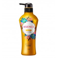 KAO Asience Moisturizing Type Shampoo Увлажняющий шампунь для волос, с экстрактом алоэ, граната, мёдом, протеином жемчуга и янтарной кислотой, 450 мл.