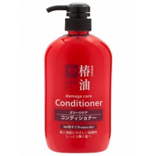 Kumano Shampoo Tsubaki Oil Кондиционер с натуральным маслом камелии для объема и блеска волос, 600 мл