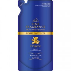 Парфюмированный кондиционер-ополаскиватель для белья NS FAFA JAPAN Fine Fragrance Homme, с ароматом бергамота, жасмина, чая Дарджилинг и бобов тонка, сменная упаковка, 500мл.