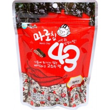 Запеченные чипсы из морских водорослей со жгучим перцем Maro 43, Корея, 25 г