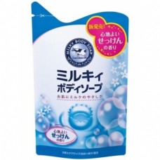 Увлажняющее молочное жидкое мыло Milky Body Soap для тела (аромат цветочного мыла) / GYUNYU SEKKEN (COW) / 400 мл.