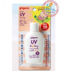 Pigeon - Детское солнцезащитное увлажняющее молочко UV SPF 15 с рождения, бутылка 60 гр.