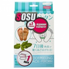 Носочки для педикюра SOSU (Сосо) с ароматом мяты, / SOSU Co., Ltd. / 1 пара