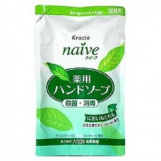 Мыло жидкое для рук Naive с экстрактом чайного листа / KRACIE (KANEBO) / сменная упаковка / 200 мл.