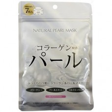 Japan Gals Курс натуральных масок для лица с экстрактом жемчуга 7 шт