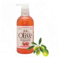  Olive well-being foam bath (sweet peach) Пена для ванны/гель для душа с экстрактом оливы и персика, объем 0,75 л