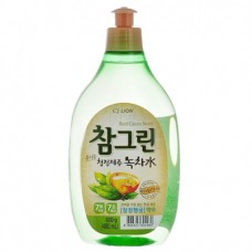 Средство для мытья посуды, овощей, фруктов и детских принадлежностей Chamgreen - Зеленый Чай / CJ LION / 500 мл.