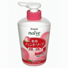 Мыло жидкое для рук Naive с экстрактом листьев персикового дерева / KRACIE (KANEBO) / 250 мл.