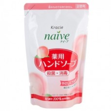 Мыло жидкое для рук Naive — Экстракт Персика / KRACIE (KANEBO) / сменная упаковка / 200 мл.