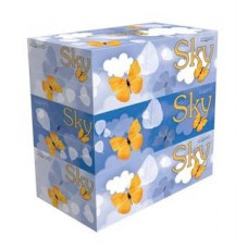 Двухслойные салфетки "Sky" с ароматом ментола 250 шт. 3 пачки/упак