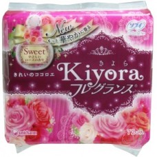 Sofy Kiyora – прокладки на каждый день Sweet с ароматом розы  (Unicharm Japan) 14 см, 72 шт.
