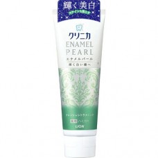 LION Зубная паста "Clinica Enamel Pearl", отбеливающая, аромат цитрусовых и мяты, верт. туба, 130 гр (Япония)