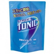 Шампунь для мужчин против перхоти Street Tonic с ментолом, тонизирующий / GYUNYU SEKKEN (COW) / сменная упаковка / 430 мл.