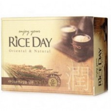 Мыло туалетное Rice Day с рисовыми отрубями / CJ LION / 100 г.
