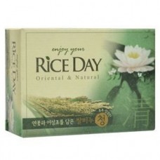 Мыло туалетное Rice Day с ароматом лотоса / CJ LION / 100 г.