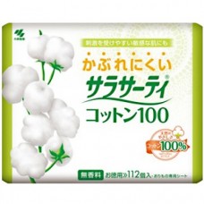 Женские ежедневные гигиенические прокладки Pure Cotton / KOBAYASHI / 56 шт.