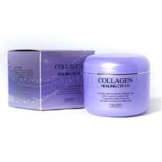 Jigott Collagen Healing Cream, Крем для лица Коллаген, с выраженным лечебным эффектом, 100 гр.