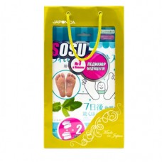 Носочки для педикюра SOSU (Сосо) с ароматом мяты, в Подарочной упаковке / SOSU Co., Ltd. / 2 пары