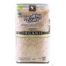 Коричневый рис жасминовый тайский органический (brown jasmine rice) Aroy-D 1кг