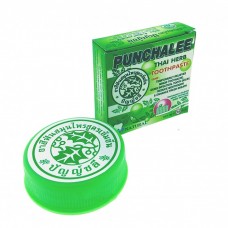 Растительная твердая зубная паста Punchalee Herbal Toothpaste / Point Cosmetic / 25 г.