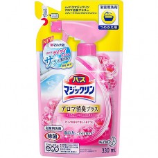 КAO Magiclean Super Clean Пенящееся моющее средство для ванной комнаты, с аромат. роз, з/б, 330мл.